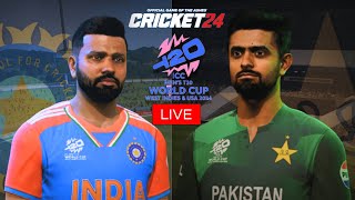 T20 World Cup 2024  India vs Pakistan Match  Cricket 24 Live  Shree Gamerz [upl. by Meter]