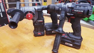 Parkside Performance Hammer drill 80Nm Vs Rotary Hammer Drill [upl. by Russon]