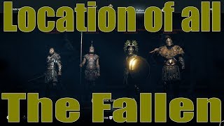 Assassins Creed Odyssey The One Trophy Achievement Guide A guide to The Fallen Location [upl. by Reaht]