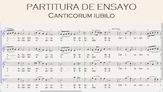 Canticorum iubilo  partitura de ensayo soprano [upl. by Oigile]