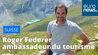 Roger Federer ambassadeur du tourisme en Suisse [upl. by Adnolat]