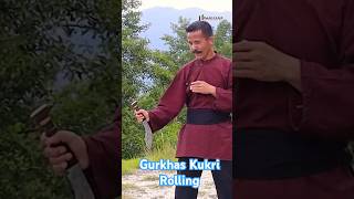 gurkhas kukri knife Rolling by Kiran Rai shefordlimbu shorts short shortsvideo [upl. by Endor]