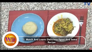 Learn The Art Of Making Fried Egusi Soup With Uziza Leaf [upl. by Aleyam298]