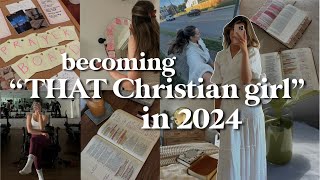 how to become that CHRISTIAN GIRL for 2024 prayer boards goal setting healthy habits and more [upl. by Airom]