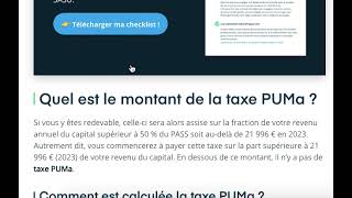 La taxe PUMA empêchetelle dêtre rentier [upl. by Erving]