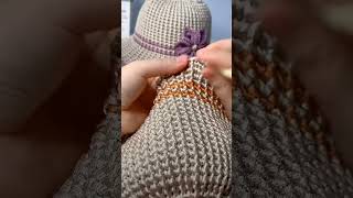 Crochet hat stitch lines [upl. by Ayhay]