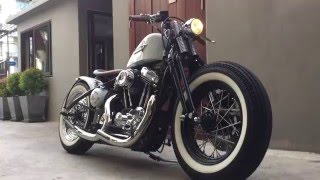 Harley Sportster custom Bobber [upl. by Aerdnaek]