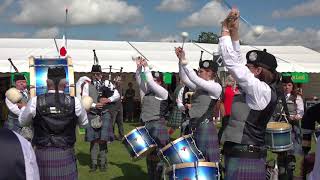 quotCastle Dangerousquot by Deeside Caledonia Pipe Band Aberdeen played at Aboyne Highland Games in 2019 [upl. by Izak]