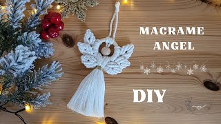 Makramee ingelDIY Macrame Angel Tutorial Step by Step [upl. by Elag340]