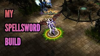 MU DRAGON ADVENTURE  MY SPELLSWORD BUILD [upl. by Nennahs319]