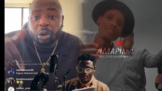 Watch Dj Maphorisa crying on live after Samthing Soweto fans cancel him for Amalanga awafani releas [upl. by Ahsahs]