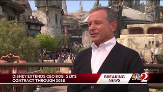 Disney extends CEO Bob Igers contract [upl. by Irafat]