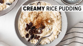 Creamy RICE PUDDING Is The Perfect Winter Dessert [upl. by Richel978]