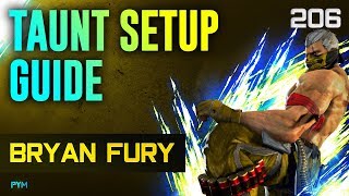 Taunt Setups Guide  Tekken 7 Guide  Bryan 206 [upl. by Nwahsear156]