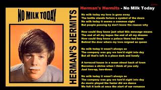 Karaokê  Hermans Hermits  No Milk Today [upl. by Carleen]