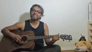 মগজে কারফিউ । Mogoje Curfew  Kabir Suman  a simple acoustic cover [upl. by Henrion]