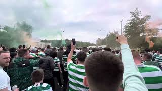 Celtic fans head to Hampden  Celtic Symphony [upl. by Binnings760]