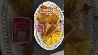 Best way to eat hash browns at Waffle House wafflehouse wafflehousetime hashbrowns yummy [upl. by Litha]