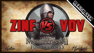 Zinfandel vs VoV Highlights  Mount and Blade 2 Bannerlord [upl. by Matthews686]