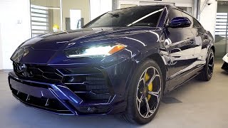 I DELIVER A BRAND NEW 2019 Lamborghini Urus in Blu Astraeus [upl. by Nerrat400]