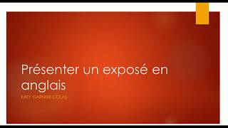 presenter un expose [upl. by Hewet]