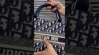 TrendingNowChristian DiorSmall Dior Book Tote Official Model Embroidered03048354575 [upl. by Yecal561]