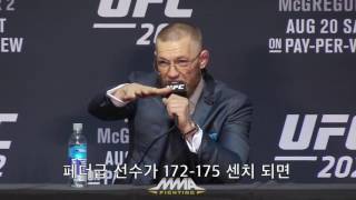 UFC 202 코너 맥그레거 시합 후 기자회견 [upl. by Olds]