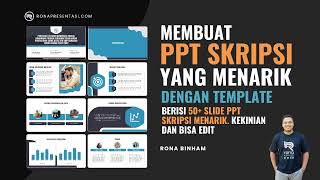 TEMPLATE PPT SKRIPSI YANG MENARIK  MEMBUAT PPT SIDANG SKRIPSI YANG BAIK dan MENARIK [upl. by Mitch]