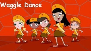 Phineas and Ferb  Waggle Dance Lyrics [upl. by Inilam680]