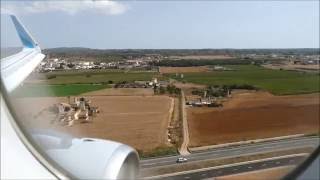 Eurowings A320 Take Off Hannover Airport and Landing at windy Palma de Mallorca [upl. by Hays]