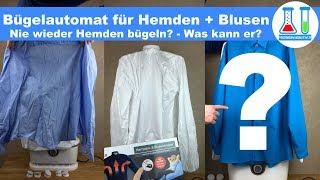 Für ca 90 € nie mehr bügeln Automatischer Hemden und Blusen Bugelautomat Cleanmaxx im Test deutsch [upl. by Nauj]