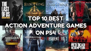 Top 10 Best Action Adventure Games On PS4  2023 [upl. by Aienahs]