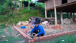 Buy Materials To Build A New Kitchen Floor Have Dinner With Family  Family Farm [upl. by Ateekal]