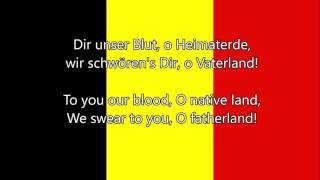 National Anthem of Belgium  La Brabançonne FR DE NL EN lyrics [upl. by Sherar865]