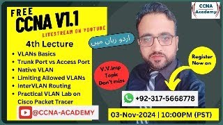 Lecture 4  VLAN Basics  FREE CCNA 200301  Module 1  Day 4 [upl. by Allveta95]