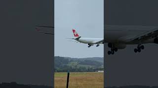 A330 Swiss landing in Zurich🛫🛫🛫 [upl. by Assirec]