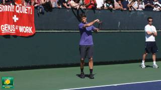 Roger Federer Slow Motion HD  Indian Wells Pt 01 [upl. by Howland]