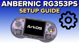 ANBERNIC RG353PS Ultimate Setup Guide  ArkOS Roms Box Art and Tweaks [upl. by Nesilla]