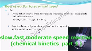 slowfast moderate speed reaction and examples chemical kinetics part 3 CBSE class 12 JEE IIT [upl. by Amelus]