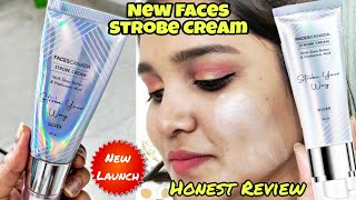 Faces Canada Strobe Cream Honest Review amp Demo  New Launch  Style With Sneha [upl. by Thissa]