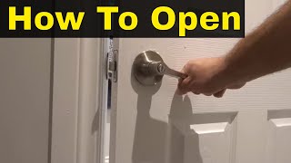 How to install a bathroombedroom privacy door lock [upl. by Eikcir]