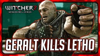 Geralt Kills Letho  Witcher 2 Ending [upl. by Novert2]