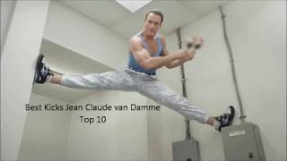 Jean Claude van Damme  Best Kicks Top 10 [upl. by Ellicul]