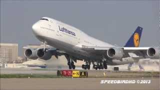 Lufthansa Boeing 7478 Intercontinental DABYF CLOSE UP Takeoff to Frankfurt [upl. by Dixon]