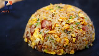 Fried Rice Recipe Traditional Japanese Style  炒飯 [upl. by Annailuj144]