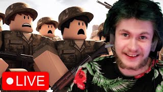 RAIDING ROBLOX ARMY GAMES WITH VIEWERS [upl. by Arved]