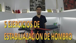 5 EJERCICIOS de ESTABILIZACIÓN de HOMBROS  Fisiolution [upl. by Amzu]