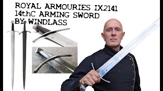 Royal Armouries Collection from Windlass 14th Century Arming Sword IX2141 [upl. by Salohcin]