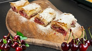 SLATKO POSNO i JEDNOSTAVNO  posna pita sa višnjama recept 🍒 [upl. by Emoryt]