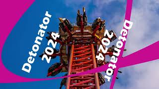 Detonator  Thorpe Park 2024  Soundtrack snippet and countdown [upl. by Eddina]